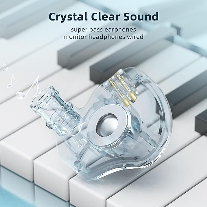 KBEAR KS1 USB C Headphones Wired Earbuds, Crystal Clear Sound Earphones for iPhone 15 Pro Max Plus Samsung Galaxy s23 s22 s21 s20 Ultra, High Resolution Headphone for Singers Musician