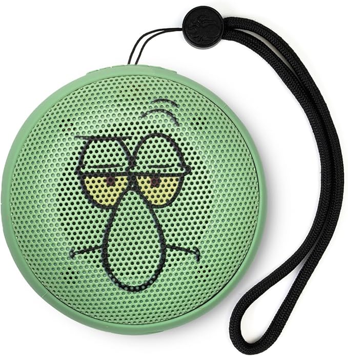 Speaqua Cruiser Speaker Squidward from Spongebob, Waterproof Bluetooth Speaker, Small Portable Bluetooth, Beach Accessory, Portable Outdoor