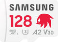 Samsung PRO Plus Sonic The Hedgehog + Adapter, 128GB microSDXC, Up-to 180MB/s, Full HD & 4K UHD, UHS-I, C10, U3, V30, A2, for Nintendo-Switch, Steam Deck, GoPRO, DJI Drone, Tablets (MB-MD128SA/LC1)
