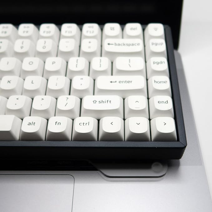 Kado Lift Riser Acrylic for External Keyboard, Frosted Transparent, Office Gaming Laptop Keyboard Cover Mechanical 40%/60%/65%/70% Stand Holder Made for MacBook Air/Pro 13"/14"/15"/16"