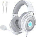 EKSA USB Gaming Headset for PC, Computer Headphones with Detachable Noise Cancelling Microphone, 7.1 Surround Sound, 50MM Driver, Wired Headset with Mic for PS4/PS5, Xbox One, Laptop, Work