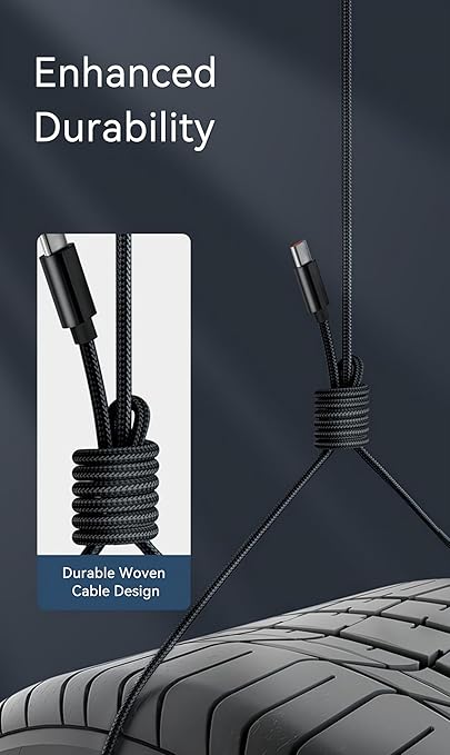 (3.3FT, 2Pack) Black CarPlay iPhone Charger Cable MFi Certified USB to USB C Cable for Apple iPhone 16 Pro Max, Premium Woven USB-A to Type C Cord for iPhone 15 Pro Max/15Plus/16 Pro/16 Plus/16, iPad