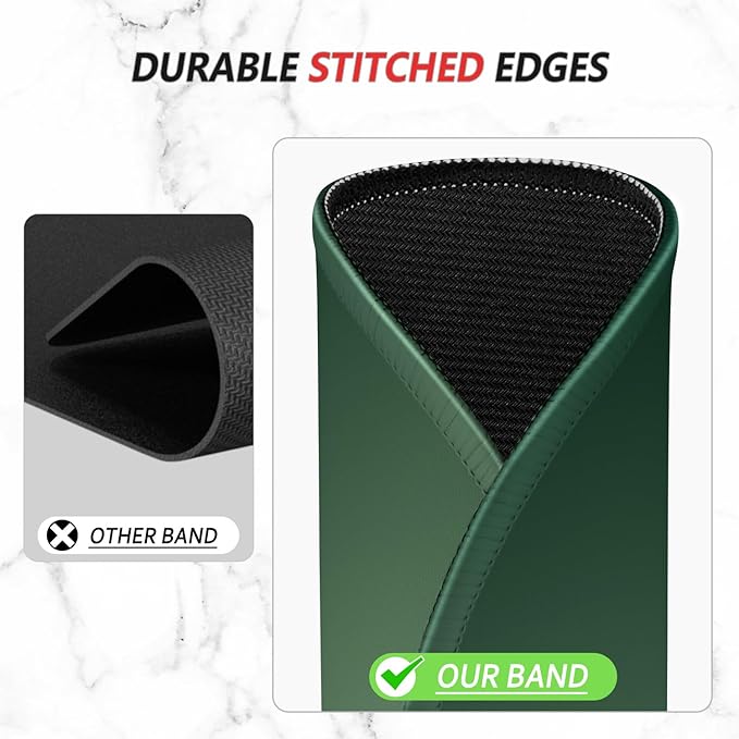 ITNRSIIET Mouse Pad Non-Slip Rubber Base Smooth Surface Stitched Edges Waterproof Durable Compatible with All Mice for Office & Gaming, Desk Accessory, Diameter 8.7 inch, Forest Gradient