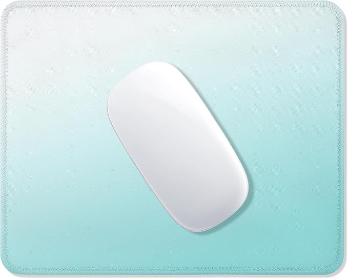 ITNRSIIET Mouse Pad Non-Slip Rubber Base Smooth Surface Stitched Edges Waterproof Durable Compatible with All Mice for Office & Gaming, Desk Accessory, 10.2x8.3x0.12 inch, Sky Gradient