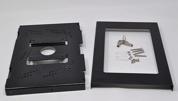 TABcare Locking Security Metal Case for iPad mini Used as Kiosk, POS, Store, Show Display (Black, iPad mini 4/5)