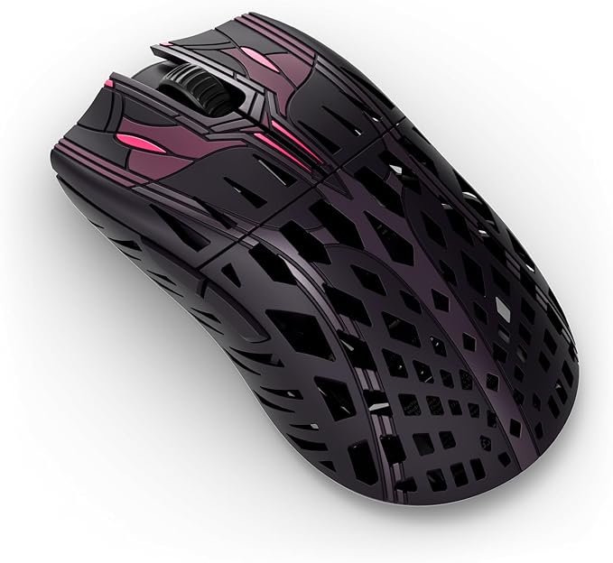 PWNAGE Trinity Wireless Gaming Mouse 8kHz - 39 Grams Ultralight Esports Pro Gamer Flawless Professional Custom Xero PAW3950 Optical Sensor 36,000 DPI - 8000Hz -100% PTFE Skates Symm 2 - Sakura Samurai