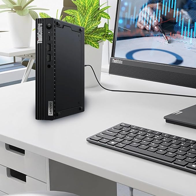 Lenovo ThinkCentre M70q Tiny 1L Business Desktop Computer, 12th Gen Intel Hexa-Core i5-12500T (Beat i7-11700T), 16GB DDR4 RAM, 256GB PCIe SSD, WiFi 6, Bluetooth 5.1, Windows 11 Pro