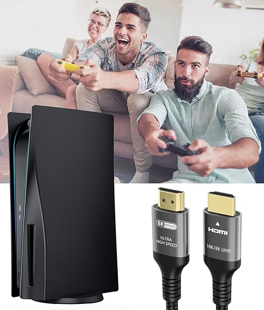 10K 8K 4K HDMI Cable 48Gbps 20 FT, Certified Ultra High Speed HDMI® Cable 4K 240Hz 144Hz 120Hz 8K60Hz 0.01ms HDR10+ eARC HDCP2.3 Netflix Roku TV PC Monitor Projector PS5 Xbox