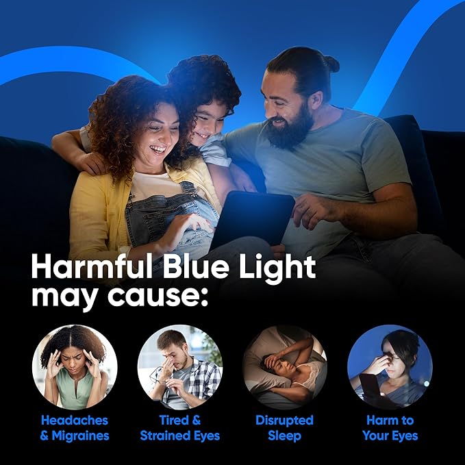 Ocushield Anti Blue Light Tempered Glass Screen Protector for iPhone 11 Pro/X/XS - Protect Your Eyes, Reduce Migraines & Improve Sleep