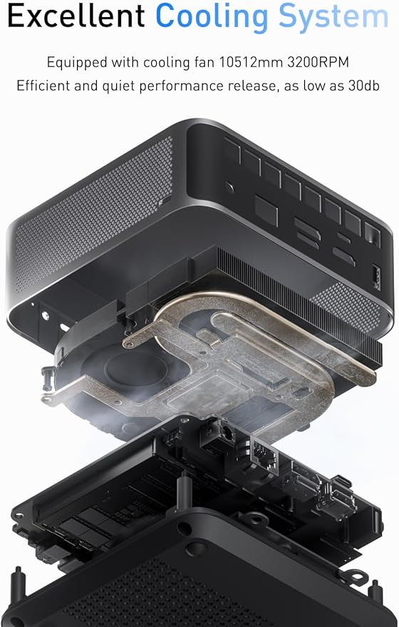MINISFORUM AI Mini PC Barebone M1 Pro-125H with Intel Core Ultra 5 Processor 125H(14C/18T,up to 4.5Ghz), Mini Computer PCIe4.0 SSD,Triple Display with HDMI 2.1/USB4/DP,5X USB Ports, WiFi 7, BT5.4
