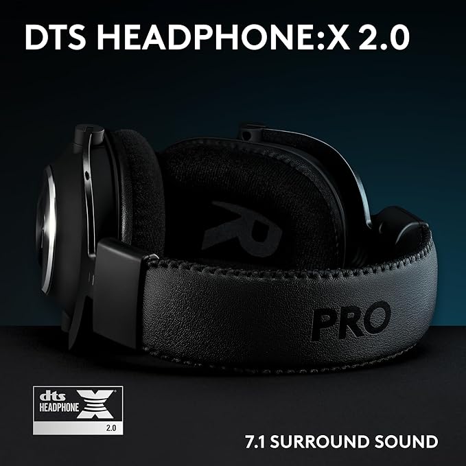 Logitech G Pro X SE Wired Gaming Headset with Microphone: Detachable Mic, DTS Headphone:X 7.1, Memory Foam Ear Pads, 50 mm Drivers, USB DAC Incl. - Black