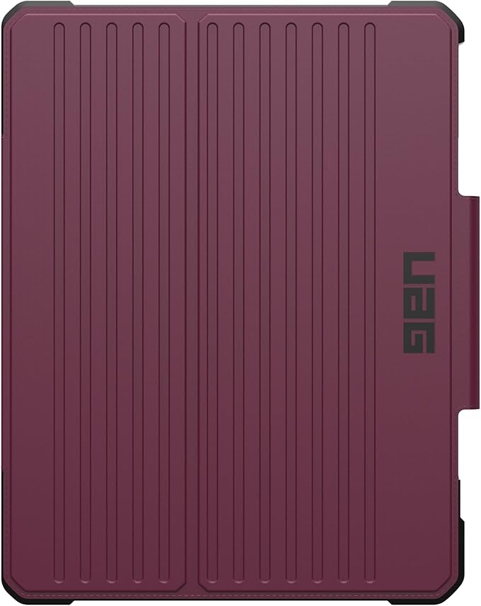 URBAN ARMOR GEAR UAG Designed for iPad Air 13" Case (1st/2nd Gen 2024-2025) M3 A3268 A3269 - Rugged Multi-Angle Viewing Folio Cover with Pencil Holder & Adjustable Stand, Metropolis SE Bordeaux