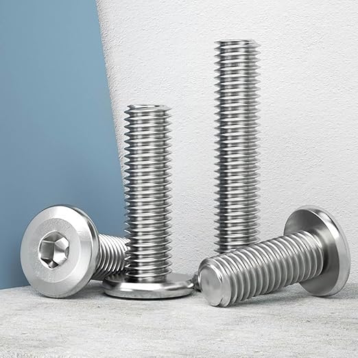 5/16-18 x 2" (10 Pack) Flat Head Hex Socket Cap Screws Bolts, 304 Stainless Steel 18-8, Hex Drive, Bright Finish, Fully Machine Thread