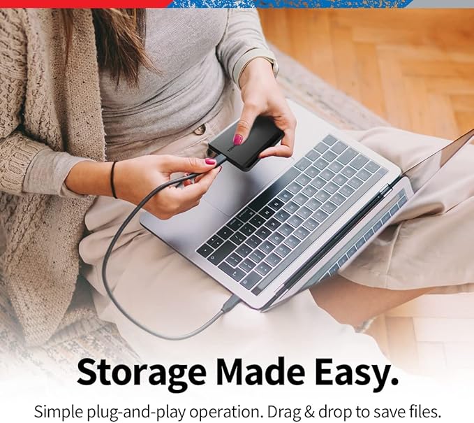 TOSHIBA Canvio Advance 4TB & Basics 2TB Portable External Hard Drives USB 3.0