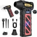 Electric Air Duster-Compressed Air Duster,60mph Wind Stepless Speed Canned Air for PC/Compute/Electronics/Home&Car Cleaning, 150000RPM Air Blower to Spray Air Can Dust Off Keyboard Cleaner (Black)