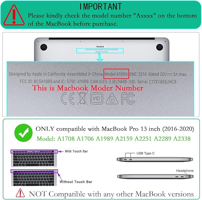 LanBaiLan Compatible for MacBook Pro 13 inch with Touch Bar 2022 2020 2019 2018 2017 2016, M1 M2 A2338 A2289 A2251 A2159 A1989 A1706 A1708 Laptop Protective Case & Keyboard Cover, Multicolor Marble