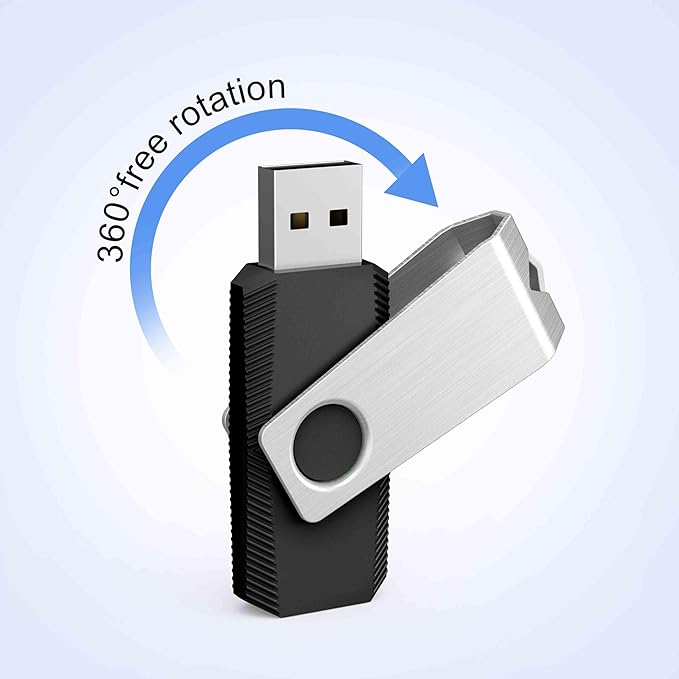 TOPESEL USB Storage Flash Drive,100PCS 1GB USB 2.0 Flash Drive Bulk Pack, USB Flash Drives Thumb Drives USB Stick Flash Memory Stick (1G, 100 Pack, Black)
