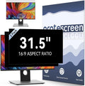 [2-Pack] 31.5 Inch Computer Privacy Screen Filter for 16:9 Widescreen Monitor, Removable Eye Protection Anti Glare Blue Light Filter Privacy Shield, Anti Spy Screen Protector Film 31.5 In