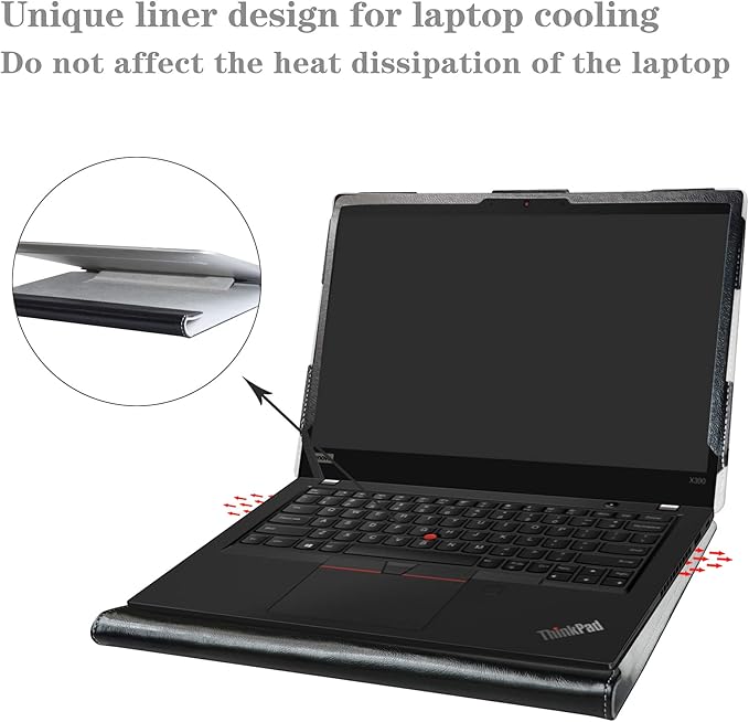 Alapmk Protective Case for ASUS Zenbook 14 UX3405 UX3405MA-PH77, Acer Swift 14 AI SF14-51T, MacBook Pro 14 Inch 2024 A3401, HP EliteBook X Flip 14 G1i/EliteBook X 14 G1i, Black