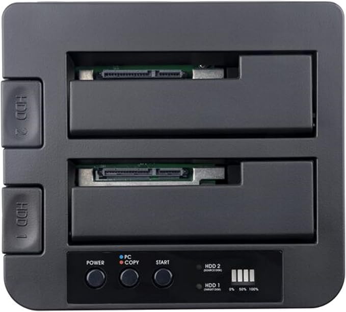 StarTech.com Dual-Bay USB 3.0 to SATA and IDE Hard Drive Docking Station, USB Hard Drive Dock, External 2.5/3.5" SATA III/IDE, SSD/HDD Docking Station, Hot-Swap Drive Bays, Top-Loading (UNIDOCKU33)