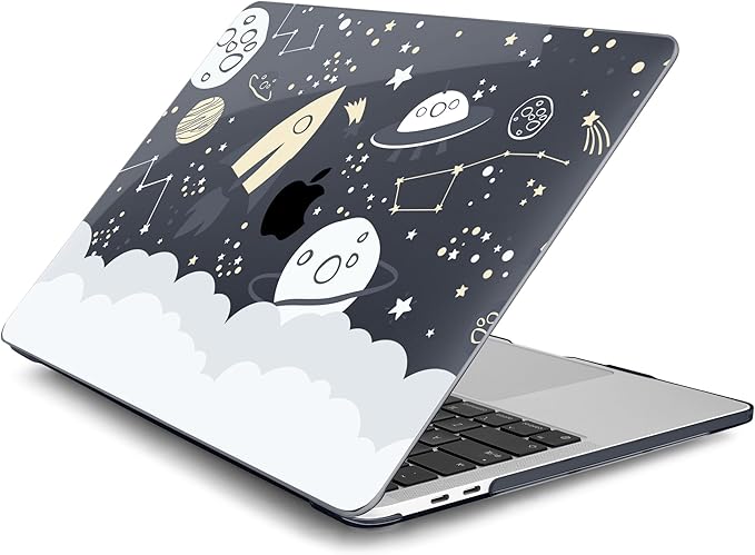 Batianda Case for M1 MacBook Air 13 Inch Model A2337 A2179 A1932 2021 2020 2019 Release,Lovely Creative Series Design Hard Shell with Keyboard Cover & Screen Protector, Aviation