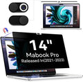 Magnetic Privacy Screen Protector Compatible With MacBook Pro 14 Inch (2021-2024, M1, M2), Removable Anti Spy Blue Light Glare Shield, Laptop Privacy Filter for Mac Pro 14in (A2918/A2992/A2442/A2779)