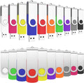 ABLAZE 32GB Flash Drives 500 Pack, USB 2.0 Thumb Drives Bulk Swivel Memory Stick Bulk USB 500 Pack Pendrives 32GB (Mixcolors)