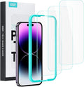 ESR 3 Pack for iPhone 14 Pro Max Screen Protector, [9H Hardness] [Military Grade Shatterproof] Tempered Glass Film with Easy Installation Tool, HD Clear, Scratch Resistant