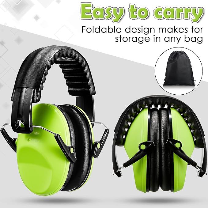 Xuhal 12 Pcs Kids noise reduction headphones Ear Protection Earmuffs for Kids Noise Reduction Ear Muffs for Children 27NRR(Stylish)