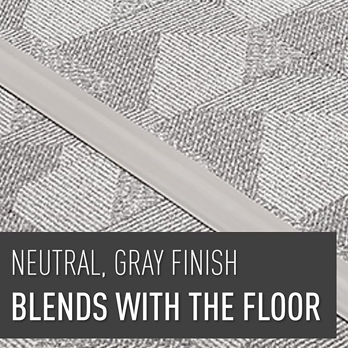 C2G Wiremold Floor Cord Management Kit, Corduct, Cord Protector, Wire Organizer and Hider, Rubber Cable Cover and Concealer, Gray, 5 Feet, CDG-5