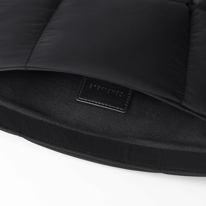 Comfyable Puffy Laptop Sleeve 13 Inch 14 Inch, Quilted Puffer Laptop Carrying Case, Pillow Case Compatible with MacBook Air M4 2025 M3 M2 M1, MacBook Pro M4 Pro/Max, Black