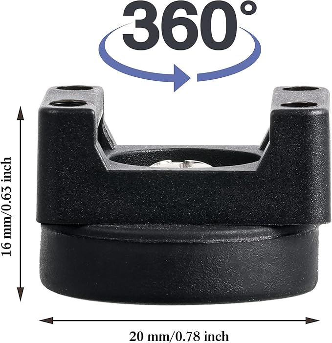 Yookeer 60 Pieces Magnetic Zip Tie Mount Multipurpose Cable Holder Magnets Magnetic Wire Management Bases with Heavy Duty Zip, Mount Nylon Cable Ties in Total (22 mm)