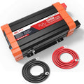 BELTTT 1500W Pure Sine Wave Inverter 12V to 120V AC, Car Power Inverter 12V to 110V Converter for RV, Truck, Solar, Off-Grid with Dual AC Socket, 5V 2.1A USB, Surge 3000W, Smart LCD Display