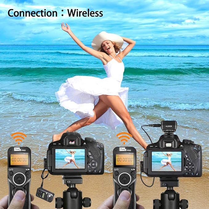 Wireless Remote Shutter Release Cable Wired Timer Remote Control TW-283DC0 Compatible for Nikon D850 D810 D800 D700 D500 D300 D300s D200 D40s D800E D810A D1X D2H D3X D1 D2 D3 D3s D4 D5 D4s F5 F6 F100