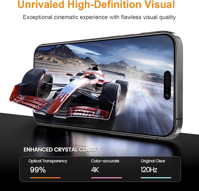 OneFish Full Edge Coverage Tempered Glass Screen Protector for IPhone 11/IPhone Xr 6.1 inch 2 Pack Edge Reinforcement, Self-Aligning Installation, Case Friendly HD Screen Protectors