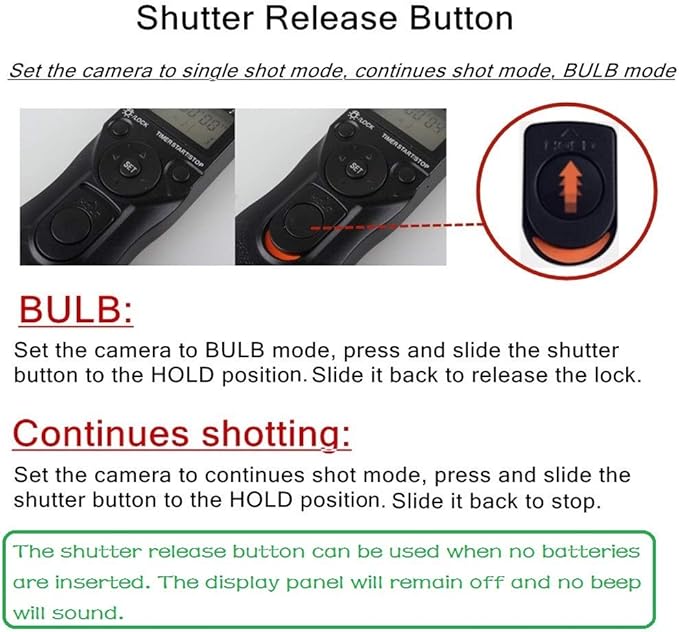PHOLSY RR90 Timer Remote Control Cable with Intervalometer for Fujifilm GFX50S X-Pro2 X-H1 X-T2 X-T1 X-T10 X-T20 X-T100 X-E2S X-E2 X-E3 X-M1 X-A20 X-A5 X-A3 X-A2 X-A1 X-A10 X100F X100T X70 X30 XQ2 XQ1