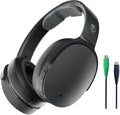 Skullcandy Hesh ANC Wireless Over-Ear Bluetooth Headphones with Charging Cable, Active Noise Cancelling, Up to 22 Hrs Battery, Foldable Lightweight Design, Microphone for iPhone Android - True Black