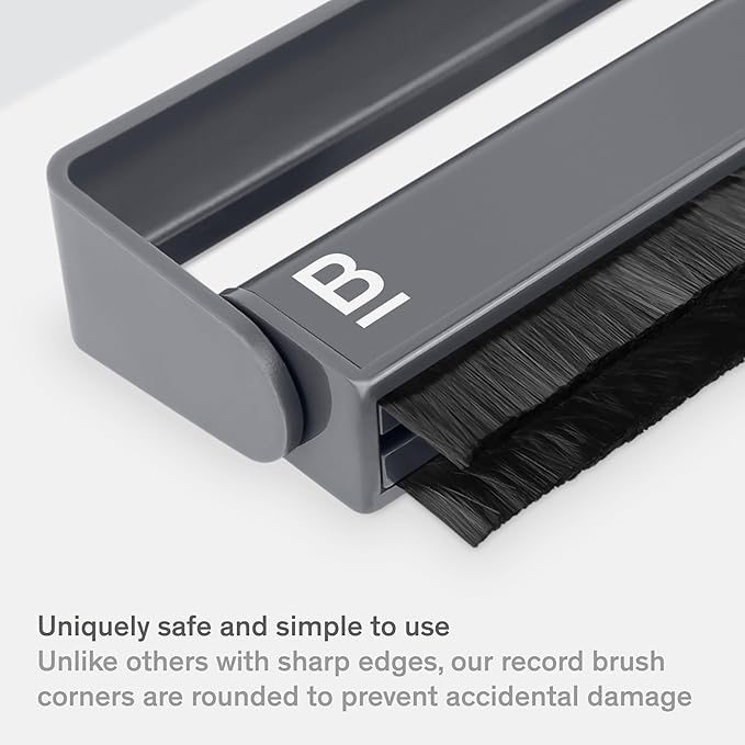 Boundless Audio Record Cleaner Kit - 2-Piece Vinyl Cleaning Kit Includes Record Brush & Stylus Cleaner - Carbon Fiber Anti-Static Vinyl & Stylus Brushes