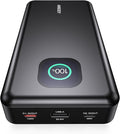 140W Power Bank, 25000mAh Laptop Portable Charger with Smart Digital Display, PD3.1 Fast Charging Battery Pack for MacBook Dell XPS iPad Tablet Steam Deck iPhone 17-12 Series Samsung Switch and More