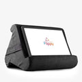 Flippy Tablet Pillow Stand - Cushion Tablet Stand & Holder, Bed Support for Lap and Desk, Compatible with Phone & Book Reading: Kindle, iPad Pro, iPhone & Samsung - Smokey
