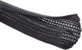 Alex Tech 25ft - 1/8 inch Cord Protector Wire Loom Tubing Cable Sleeve Split Sleeving For USB Cable Power Cord Audio Video Cable – Protect Cat From Chewing Cords - Black