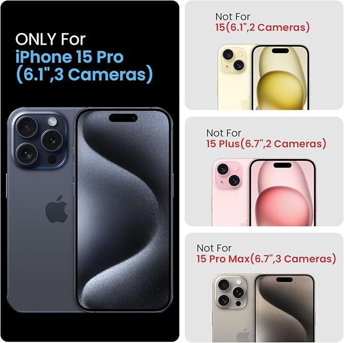 FireNova Designed for iPhone 15 Pro Case, Silicone Upgraded [Camera Protection] Phone Case with [2 Screen Protectors], Soft Anti-Scratch Microfiber Lining Inside, 6.1 inch, Calke Green