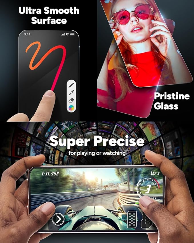 ZAGG InvisibleShield Glass Elite Anti-Glare iPhone 15 Plus Screen Protector - 5X Stronger with Reinforced Edges, Scratch & Smudge-Resistant Surface, Matte Finish, Easy to Install