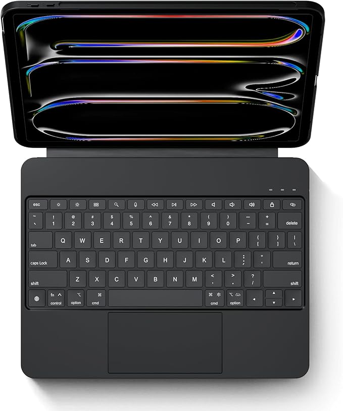 Detachable Keyboard Case for Apple 2025 iPad Air 13-inch (M3-M2) and iPad Pro 12.9-inch (6th-3rd Gen): Wireless Backlit Keyboard with Trackpad, Magnetic Protective Cover