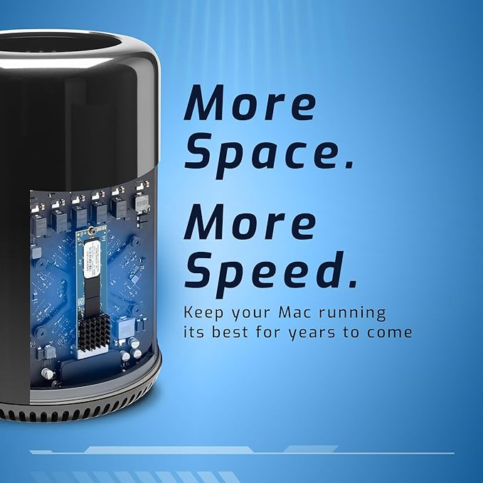 OWC 2.0TB Aura Pro X2 (GEN 4) SSD Upgrade Compatible with Mac Pro (Late 2013), High Performance NVMe Flash Upgrade, Including Tools & heatsink