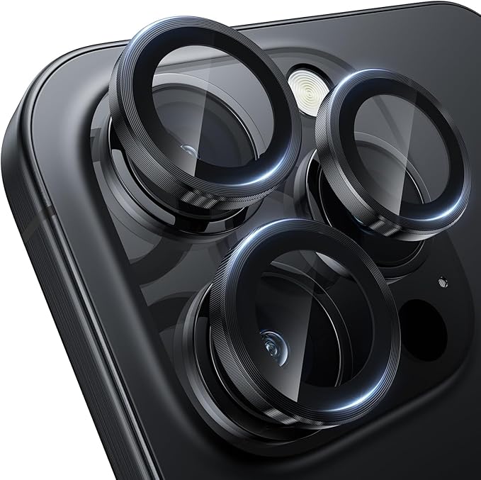 WSKEN for iPhone 16 Pro/iPhone 16 Pro Max Camera Lens Protector - [Original Shooting Model] Shatterproof Ultra HD Tempered Metal Glass Camera Screen Protector Cover Film Accessories