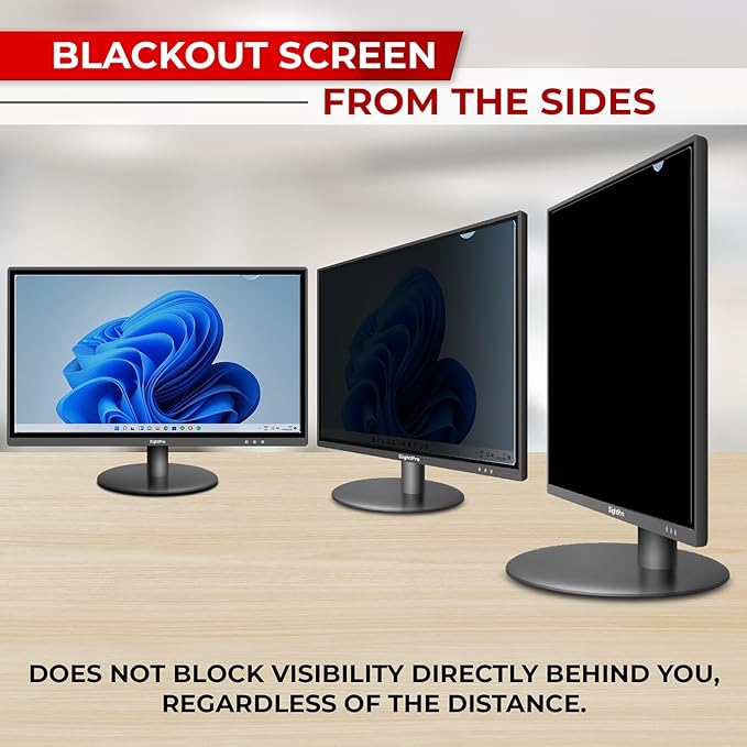 21.5 Inch 16:9 Computer Privacy Screen Filter for Monitor - Privacy Shield and Anti-Glare Protector