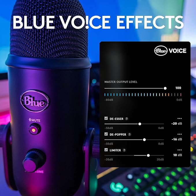 Blue Yeti Streaming Micophone Kit with Microphone for PC/Mac/PS4/PS5
