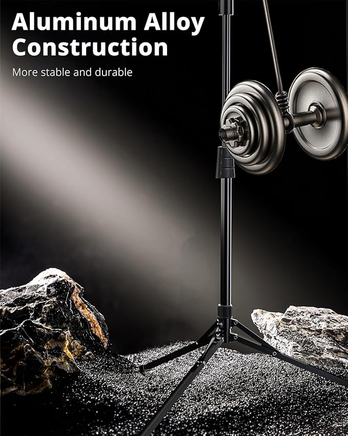 UBeesize 10" LED Light with 62" Tripod Stand, Phone Holder & Remote for iPhone, Video, TikTok, YouTube, Live Streaming, Makeup