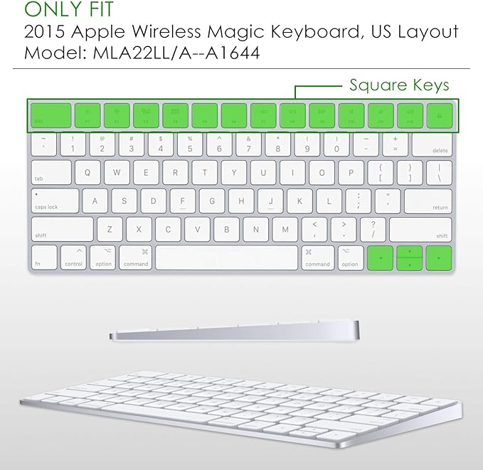 Allinside Ombre Pink Cover for Apple Magic Keyboard (MLA22LL/A) with US Layout